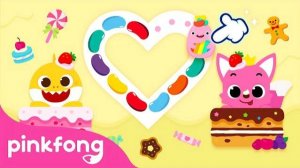 🍫Valentine's Day with Baby Shark⎪Shall We Draw a Heart with Candies?⎪Pinkfong ABC Tracing World App