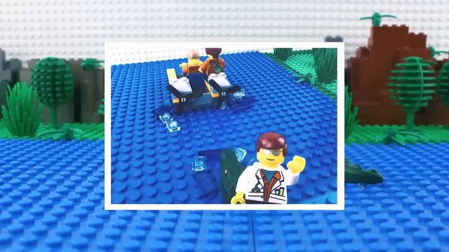 LEGO Jurassic World Dinosaurs vs Catchers STOP MOTION LEGO T-Rex Attacks! | Billy Bricks
