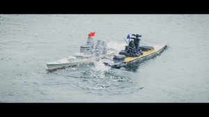 RC BATTLESHIP YAMATO VS USS MISSOURI - BB Firing Models - RC WARSHIP COMBAT