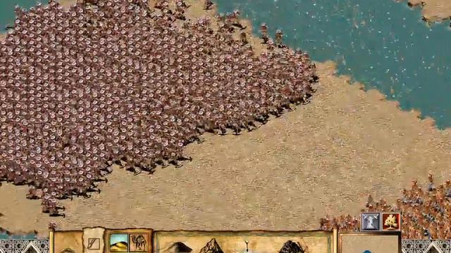 Stronghold Crusader 1000 Crossbowmen vs 1000 Archers смотреть онлайн