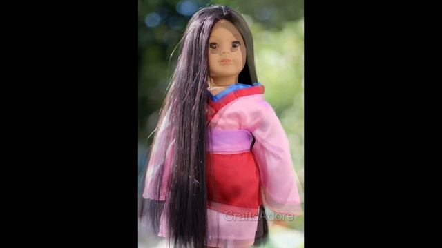 American Girl Doll Makeover ~ JLY#4 as Mulan Disney Princess ~HD~