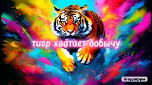 Тигр хватает добычу #игрыпятизверей #цигун #цигунонлайн
