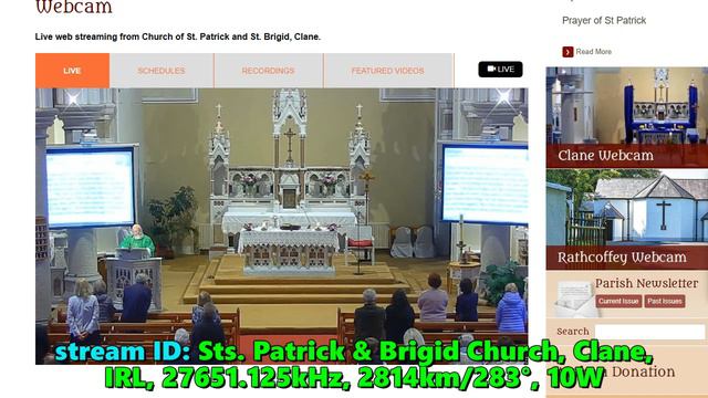 22.09.2024 10:39UTC, [WPAS], Sts. Patrick & Brigit Church, Клейн, Ирландия, 27651кГц, 2814км, 10Ватт