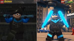 LEGO DC Super-Villains vs LEGO Batman: The Videogame Characters Evolution (Side by Side)
