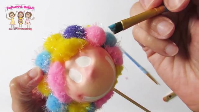 Fofucha Clown Head - 3d foam mold - Easy Fun Foam Craft смотреть онлайн