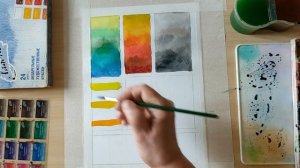 Работа с акварелью