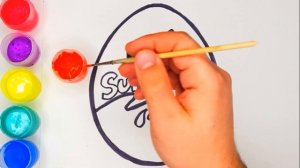 Coloring pages for kids KINDER SURPRISE. Draw Kinder Surprise drawing for children | PAINT TOYS TV
