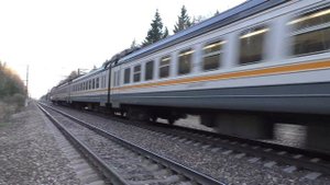 Электропоезд ЭД4М-0490 ЦППК перегон Латышская - Ворсино