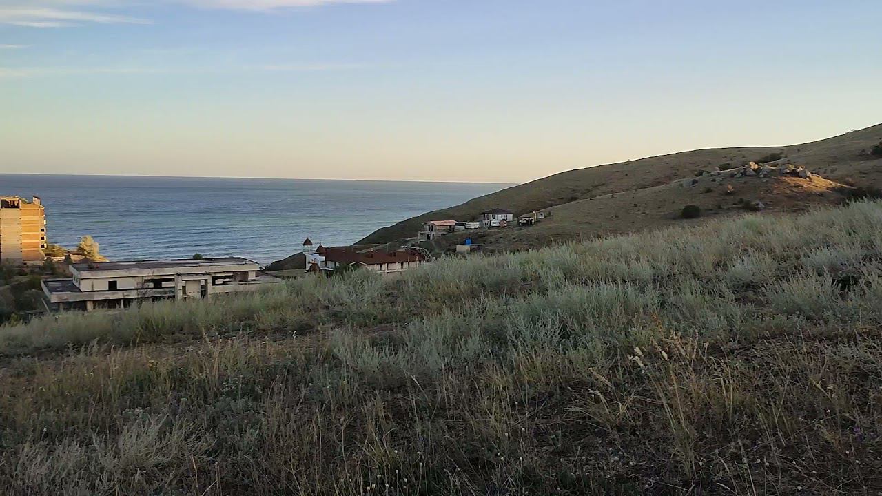 продается участок пгт. Курортное с видом на море ИЖС смотреть онлайн