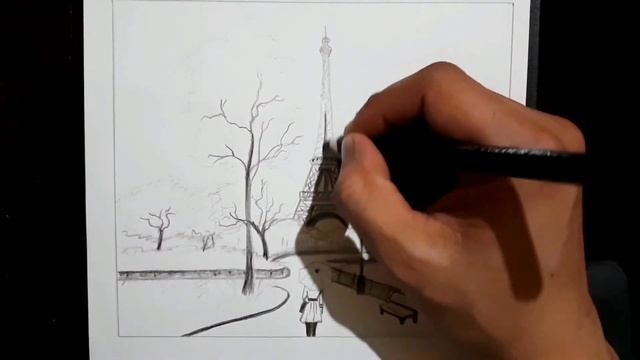 SPRING SEASON SCENERY DRAWING. Easy Steps / BAHOR FASLI RASMINI CHIZISH. Bosqichma bosqich #3 смотреть онлайн