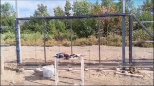 Поэтапно делал откатные ворота   Часть 2 .