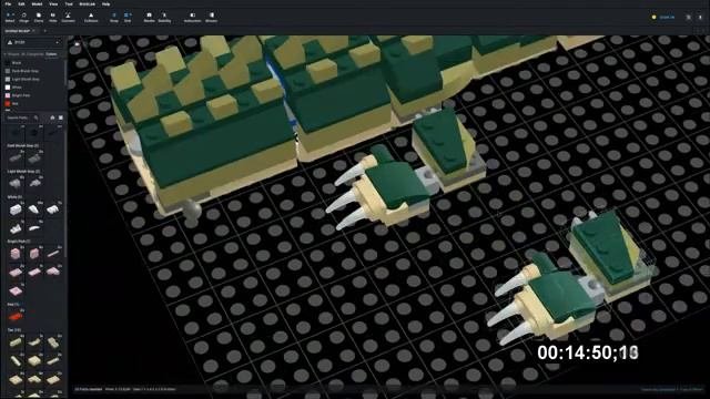 Lego 31121 Crocodile Speed Build Studio Bricklink LDD By PLegoBB