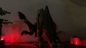 Giganotosaurus vs T-rex, Therizinosaurus, and Spinosaurus! LEGO Jurassic World Dominion Stop Motion
