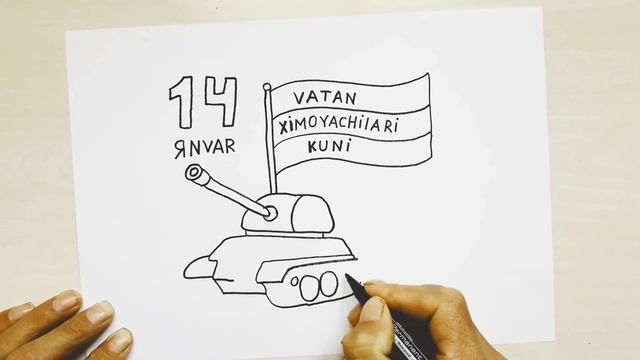 14 - YANVAR vatan himoyachilari kuni haqida rasm chizish.