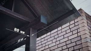 Навес для двух автомобилей в частном доме