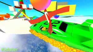 Спортивные Крутые Цветные Тачки и Мячики - Учим Цвета Мультик для Детей