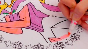 Disney Princess. Раскраска принцесса Аврора в Новый Год.