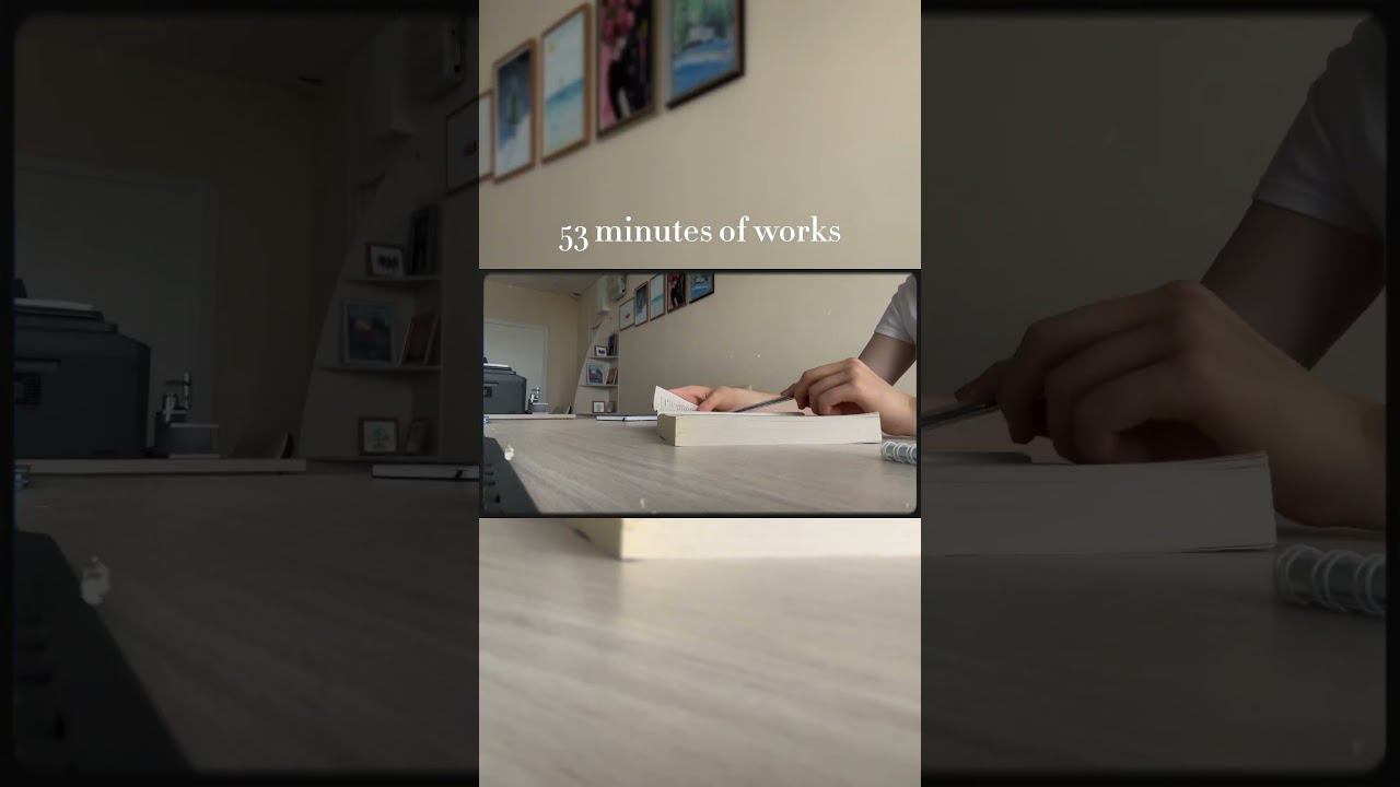 53 минуты работы | стади виз ми #study #мотивация #productive #aesthetic смотреть онлайн