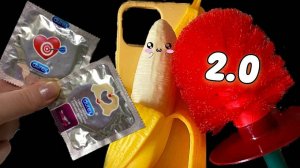 АСМР МАССАЖ БАНАНЧИКУ 2.0 🍌👐 ASMR spa for silicone banana🍌 mouth sounds