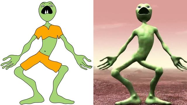 Dame Dame Tu Cosita Feat. Cutty Ranks Drawing Meme | EI Chombo | Alien Dance смотреть онлайн