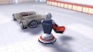 3D Мультик конструктор для детей. Робот-малыш и Супер машина.