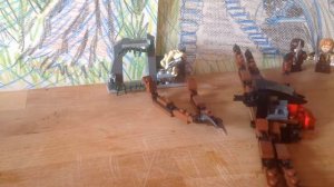 Stopmotion lego LOTR shelob attacks build video