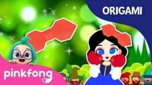 Snow White's Ribbon | Pinkfong Origami | Origami and Songs | Pinkfong Crafts for Children