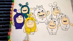 Раскраска Чуддики / Coloring Oddbods.