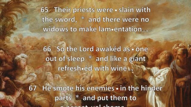 Psalm 78:57-73 – Et temptaverunt, et exacerbaverunt Deum excelsum