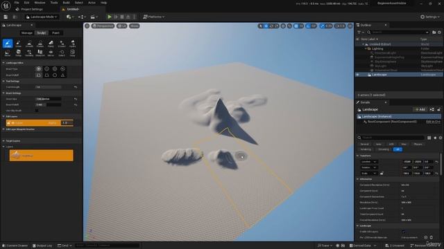 20 - Terrain Landscape. BEST UNREAL ENGINE 5 BEGINNERS COURSE