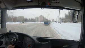 Чуть не завалило снегом ! Троллейбус УТТЗ - 6241.01 (МАЗ - 203Т), Чебоксары.