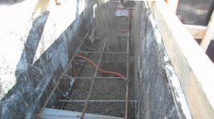 Заливка фундамента зимой с применением электропрогревочного кабеля