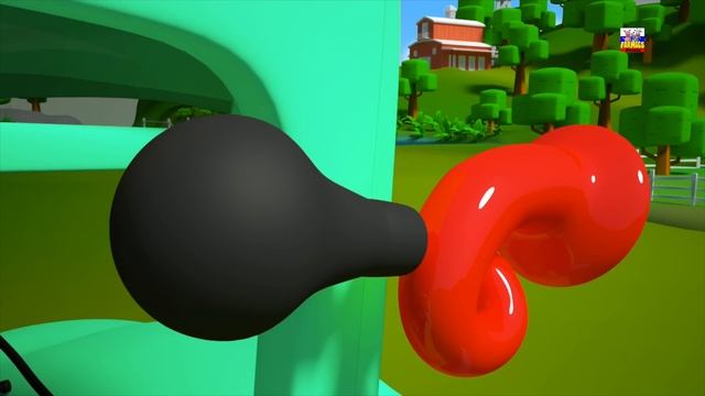 Колеса на автобусе | Потешки | Дети песни | | Nursery Rhyme | 3D Kids Song | Wheels on the Bus смотреть онлайн