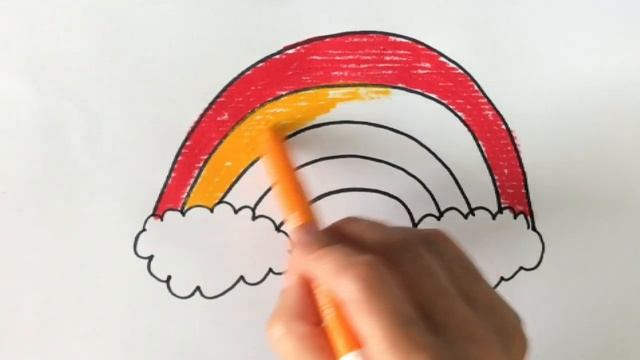 Bolalar uchun kamalak chizilgan/Drawing rainbow for children/Рисование радуга для детей | for Kids смотреть онлайн