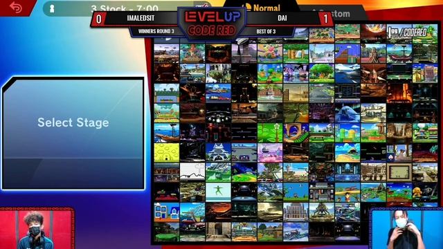LEVELUP Arena Code Red 20:  Round 2 - imaLEDSIT (Rob) Vs Dai (Corrin)
