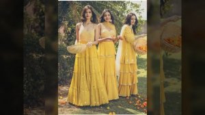 Yellow Mayoon Mehndi Dress Designing Ideas Collection