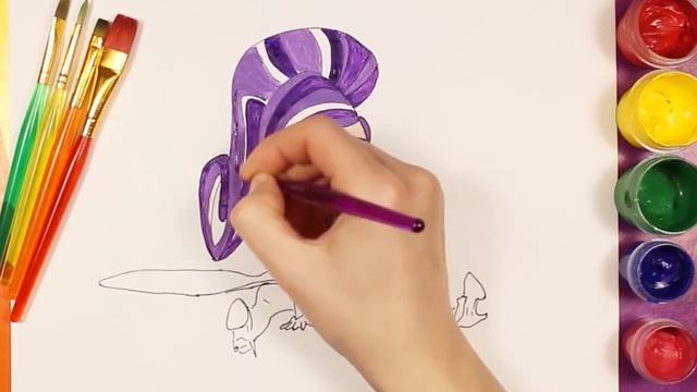Shimmer and Shine. Zeta - Draw and Colour | Coloring Pages for Kids | Rainbow TV смотреть онлайн
