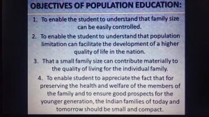 Population Education, meaning and objectives