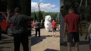 Ростовая кукла белый медведь