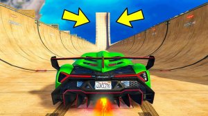 СПУСК БЕЗ ТОРМОЗОВ НА ЧИТЕРСКОЙ МАШИНЕ ПО ТРАМПЛИНУ! ЭКСПЕРИМЕНТЫ ГТА 5