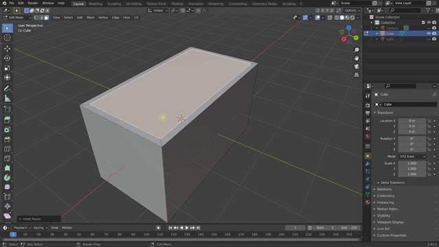 19 - Insetting & Extruding Faces. MODELLING and ANIMATIONS for Beginners