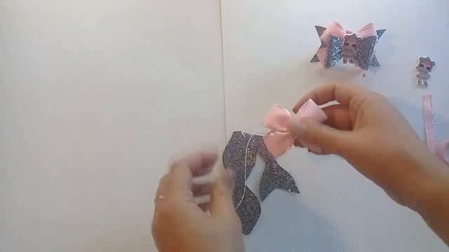 МК Бантики из ЭКО кожи и лент, куколки"ЛОЛ"
