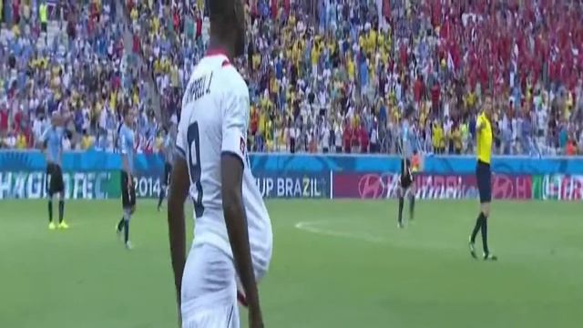 Гол Кэмпбелла / Уругвай - Коста-Рика (14.06.2014) / ЧМ 2014