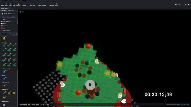 Lego 40573 Christmas Tree Speed Build Studio Bricklink LDD by PLegoBB смотреть онлайн