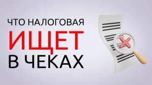 ЧТО ИЩЕТ НАЛОГОВАЯ В ЧЕКАХ