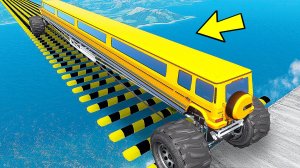 СМОЖЕТ ЛИ ГИГАНТСКИЙ БИГФУТ ГЕЛИК ПРОЕХАТЬ ЛЕЖАЧИЕ ПОЛИЦЕЙСКИЕ в ГТА 5 МОДЫ ЭКСПЕРИМЕНТЫ GTA 5 MODS