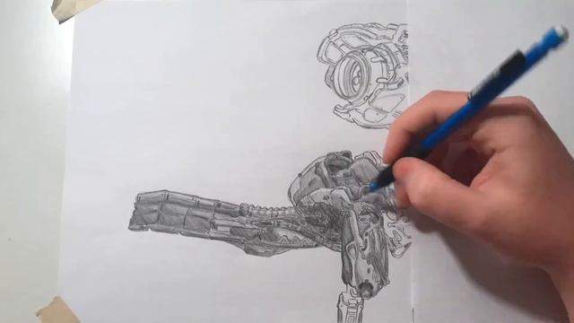 Drawing - Watcher from Horizon Zero Dawn смотреть онлайн