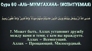 Сура 60 аль-Мумтахана (арабские и русские титры) - Мухаммад Люхайдан