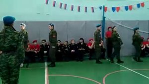 Смотр строя и песни, 11 класс Цветочинской средней школы
