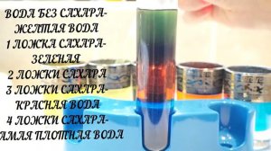 РАДУГА в Пробирке САХАРНАЯ Вода ЭКСПЕРИМЕНТЫ Для Детей